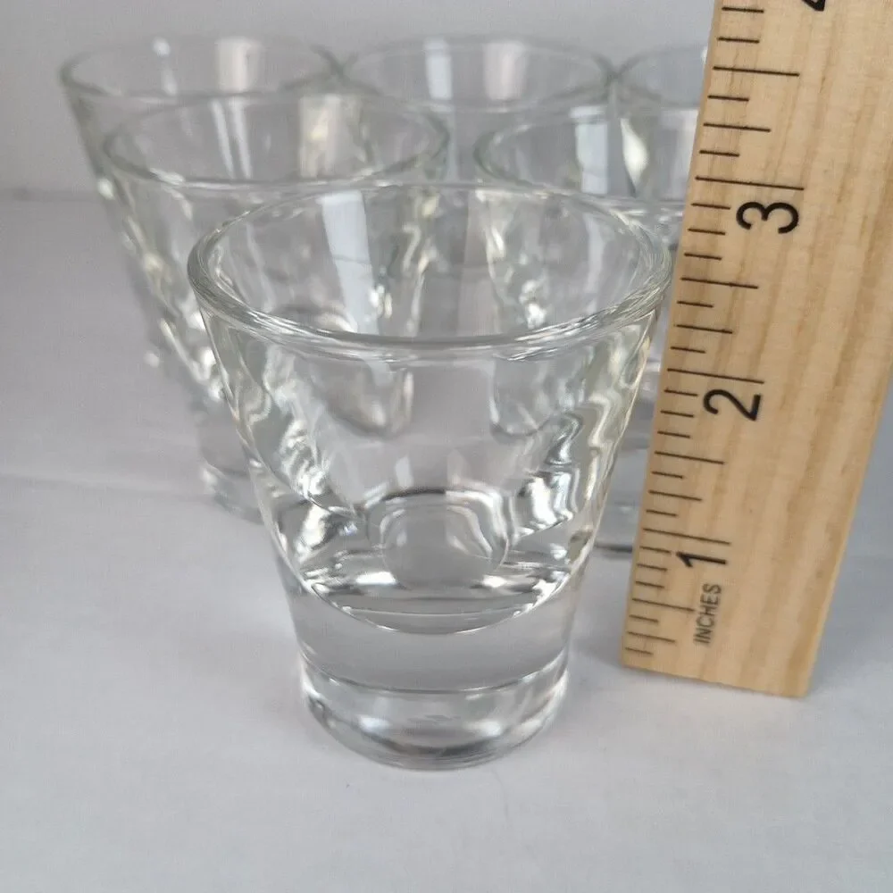 In Box Circleware Austria 6 Piece Set 2 Oz Shot Glasses Heavy Weight Style 42725